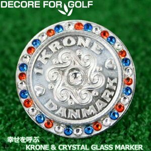 DECORE FOR GOLF �f�R���t�H�[�S���t �K�����ĂԃN���[�l���N���X�^���K���X �S���t�}�[�J�[ DC-krone08 �J�v���u���[×�C���f�B�A���V����×�N���X�^�� �y���[���֔����z�y�V�i�z���f�B�[�X ���f