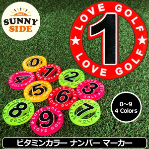 Tj[TChSt St}[J[ io[ No.0`No.9 u r^~J[ 40mm 5mm S4F { LOVE GOLF [֔yViz SUNNY SIDE GOLF lIJ[ uF JWm`bv}[J[ S