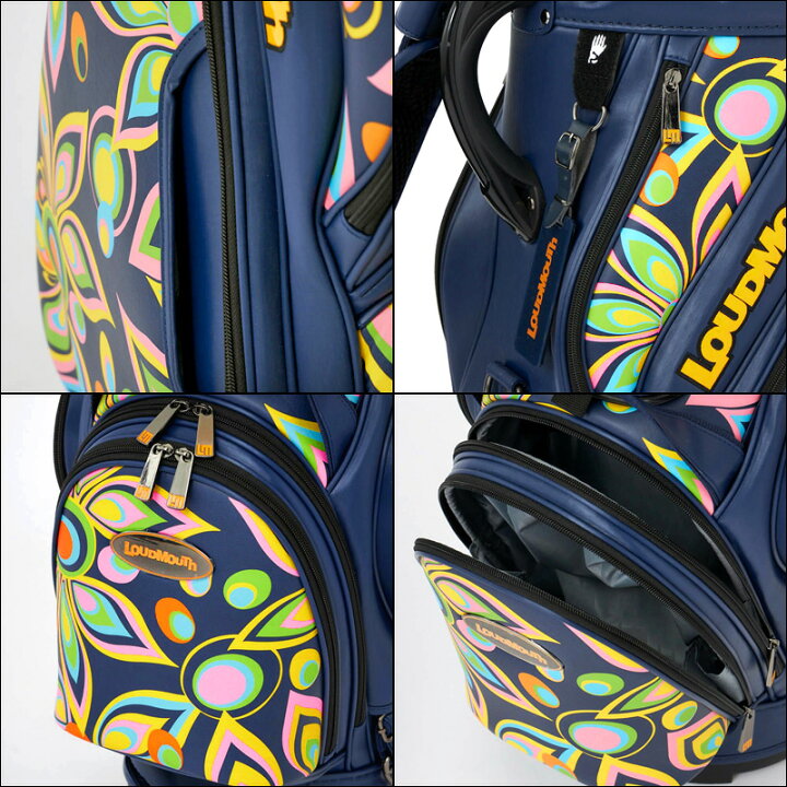 楽天市場】ラウドマウス 9.5型 3点式 キャディバッグ Shagadelic Blue 