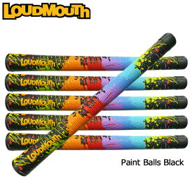 ラウドマウス ウッド・アイアン用 グリップ 1本 ペイントボールズ ブラック ツアーマーク Loudmouth Swing Grip Paint Balls Black TourMARK 【メール便発送】【新品】Loudmouth grip