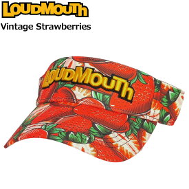 ラウドマウス バイザー Vintage Strawberries ビンテージストロベリーズ 763903(350) 【日本規格】【新品】3SS2 Loudmouth 帽子 派手 サンバイザー メンズ レディース VISOR