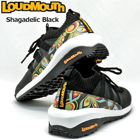 ラウドマウス メンズ スパイクレス ニット ゴルフシューズ Shagadelic Black シャガデリック ブラック LM-GS0003 762979(020) 【日本規格】【新品】2SS2 Loudmouth スニーカー JUN2 look11