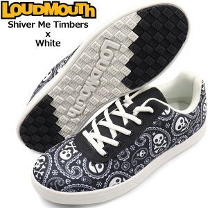 ���E�h�}�E�X 2025 ���j�Z�b�N�X �X�p�C�N���X �S���t�V���[�Y Shiver Me Timbers × White �V���@�[�~�[�e�B���o�[�Y x �z���C�g LM-GS0005 765982(015) �y���{�K�i�z�y�V�i�z25SS Loudmouth �X�j�[�J�[ �����Y 