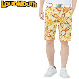 ラウドマウス メンズ ショートパンツ ストレッチ UVカット Yellow イエロー 762309(993) 【日本規格】【メール便発送】【新品】RAAR Loudmouth ゴルフウェア ゴルフパンツ 派手 JUN1