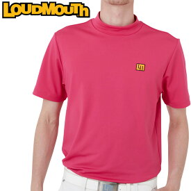 ラウドマウス メンズ 吸汗速乾 接触冷感 モックネック 半袖シャツ Pink ピンク 762600(992) 【メール便発送】【新品】日本規格 2SS2 モックシャツ ゴルフウェア Loudmouth MAY1