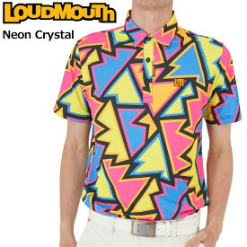 【SALE特価】ラウドマウス メンズ 半袖 ポロシャツ Neon Crystal ネオンクリスタル 762604(319) 【メール便発送】【新品】日本規格 2SS2 ゴルフウェア Loudmouth MAY1 look16