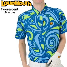 【SALE特価】ラウドマウス メンズ 半袖 ポロシャツ Fluorescent Marble フローレッセントマーブル 763601(353) 【メール便発送】【新品】日本規格 3SS2 ゴルフウェア Loudmouth APR1