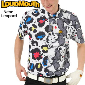 【SALE特価】ラウドマウス メンズ 半袖 ポロシャツ クレイジーパターン Neon Leopard ネオンレオパード 763602(352) 【メール便発送】【新品】日本規格 3SS2 ゴルフウェア Loudmouth APR1