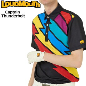 ラウドマウス メンズ 半袖 ポロシャツ Captain Thunderbolt キャプテンサンダーボルト 763603(074) 【メール便発送】【新品】日本規格 3SS2 ゴルフウェア Loudmouth APR1