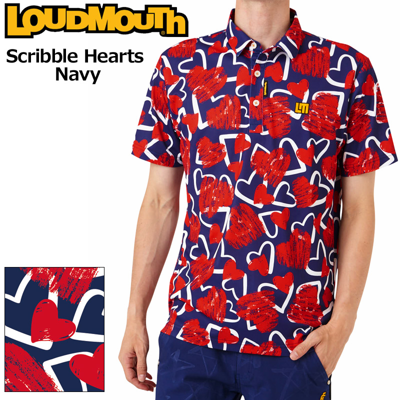 LOUDMOUTH ラウドマウス ポロシャツ ネイビー XL