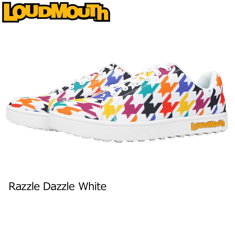 【楽天市場】ラウドマウス メンズ スパイクレス ゴルフシューズ Razzle Dazzle White ラズルダズル ホワイト LM-GS0002 /769991-127【日本規格】【新品】 19SS Loudmouth スニーカー : ラウドマウス専門店 LM style