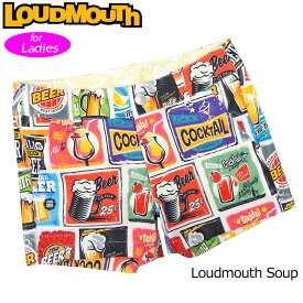 【均一SALE】【メール便発送】レディース ラウドマウス ホットパンツ/ミニパンツ (Loudmouth Soup ラウドマウス スープ) 769364(177) 春夏【日本規格】【新品】 19SS Loudmouth ゴルフウェア ショートパンツ ボトムス 派手な