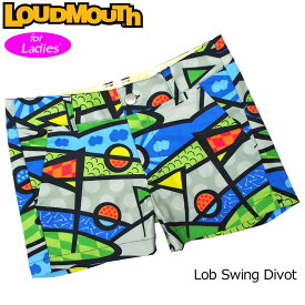 【均一SALE】【メール便発送】レディース ラウドマウス ホットパンツ/ミニパンツ Lob Swing Divot ロブ スイング ディボット 769373(191) 春夏【日本規格】【新品】19SS Loudmouth ゴルフウェア ショートパンツ ボトムス 派手な