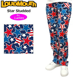 ラウドマウス レディース ロングパンツ ジーンズカット Star Studded スタースタッズ 767380(078) 【新品】XAAQ ゴルフウェアLoudmouth 派手 派手な 柄 目立つ 個性的 星