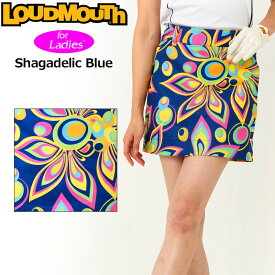 【SALE特価】ラウドマウス レディース スカート インナー付 Shagadelic Blue シャガデリック ブルー 763351(075) 【メール便発送】【日本規格】【新品】3SS2 Loudmouth スコート APR3