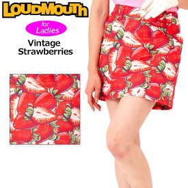 ラウドマウス レディース スカート インナー付 Vintage Strawberries ビンテージストロベリーズ 763351(350) 【メール便発送】【日本規格】【新品】3SS2 Loudmouth スコート APR3