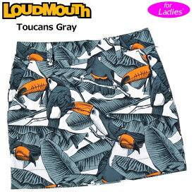 【SALE特価】ラウドマウス ストレッチ UVカット スカート インナー付き Toucans Gray トゥーカンズグレー 771354(296) 【日本規格】【メール便発送】【新品】1WF2 Loudmouth レディース スコート SEP2
