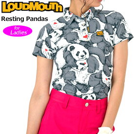 ラウドマウス レディース 半袖 ポロシャツ Resting Pandas レスティングパンダ 763652(348) 【メール便発送】【新品】日本規格 3SS2 ゴルフウェア Loudmouth APR1