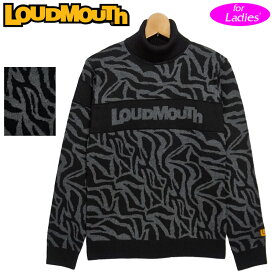 ラウドマウス レディース タートルネック セーター 771750(998) ブラック 【日本規格】【新品】QCBR Loudmouuth ニット ゴルフウェア トップス アウター OCT3