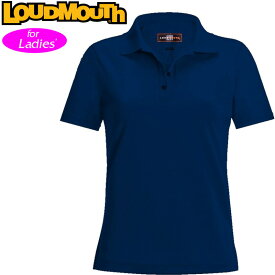 【均一SALE】ラウドマウス レディース エッセンシャルシャツ ブルーデプス 半袖 ポロシャツ ※ロゴ位置左胸タイプ※ Essential Shirt Blue Depths 【メール便発送】【新品】Loudmouth トップス