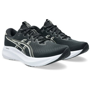 AVbNX GEL-EXCITE 11 EXTRA WIDE 1011C079 jOV[Y 001 BLACK/METEOR GREY Running jO V[YiYj