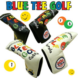 ブルーティーゴルフ パターカバー ピンタイプ スマイル＆ピンボール 【新品】 Blue Tee Golf California ピン型 ブレードタイプ ブレード型 パター用 ヘッドカバー