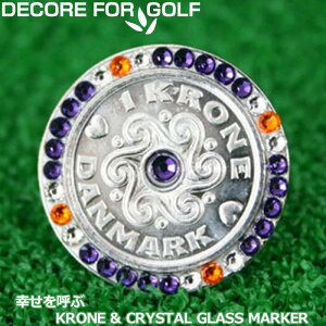 DECORE FOR GOLF �f�R���t�H�[�S���t �K�����ĂԃN���[�l���N���X�^���K���X �S���t�}�[�J�[ DC-krone05 �p�[�v���x���x�b�g×���r�[×�N���X�^�� �y���[���֔����z�y�V�i�z���f�B�[�X ���f�B�X ��