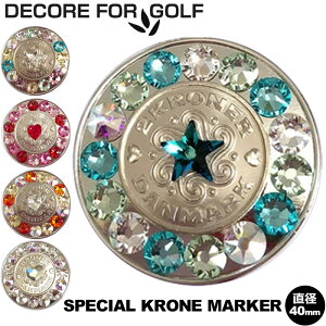 DECORE FOR GOLF �f�R���t�H�[�S���t �K�����ĂԃX�y�V�����N���[�l���N���X�^���K���X �}�[�J�[ 40mm 40KRMD/40KRCM �y���[���֔����z�y�V�i�z���f�B�[�X ���f�B�X �����Y ���j�Z�b�N�X UNISEX �j����