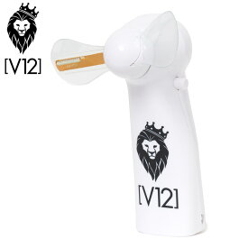 V12 ゴルフ ヴィ・トゥエルヴ LEDメッセージ 扇風機 HANDY FAN V122011-AC22 WHITE 【新品】 0SS2 送風機 ミニファン V12GOLF
