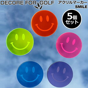 DECORE FOR GOLF fRtH[St r^~J[ St}[J[ X}C 5Zbg 40mm AC-chip-SMILE-5P [֔yViz lIJ[ u uF  ڗ jR ɂ