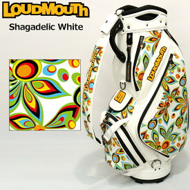 ラウドマウス 9.5型 3点式 キャディバッグ Shagadelic White シャガデリックホワイト LM-CB0020/762999(003) 【日本規格】【新品】2SS2 Loudmouth Bag ゴルフ用バッグ 派手な ゴルフ用品 JUN2