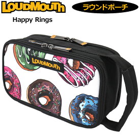 ラウドマウス ラウンドポーチ Happy Rings ハッピーリング LM-RP0012 763983(365) 【日本規格】【新品】3SS2 Loudmouth 小物入れ ケース ゴルフ用バッグ 派手 ゴルフ用品 MAY2