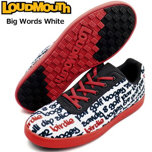 ���E�h�}�E�X ���j�Z�b�N�X �X�p�C�N���X �S���t�V���[�Y Big Words White �r�b�O���[�Y�z���C�g LM-GS0005 764964(409) �y���{�K�i�z�y�V�i�zTAAR Loudmouth �X�j�[�J�[ �����Y ���f�B�[�X APR1