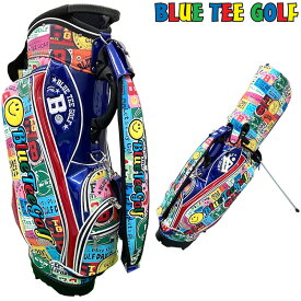 ブルーティーゴルフ 9型 ワッペン柄 スタンドバッグ BTG-CB025 【新品】3WF2 Blue Tee Golf California ゴルフバッグ キャディバッグ ブルーティ DEC1