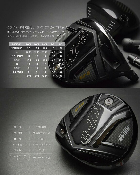 楽天市場】JBEAM KZ-5 ドライバー グラビティ ワクチンコンポ GR560 