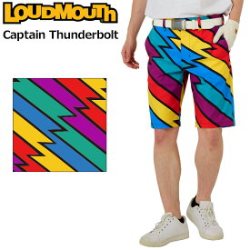 ラウドマウス メンズ ショートパンツ ストレッチ Captain Thunderbolt キャプテンサンダーボルト 763304(074) 【日本規格】【メール便発送】【新品】3SS2 Loudmouth ゴルフウェア 派手 MAY2