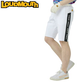 ラウドマウス メンズ ショートパンツ 軽量ダンボールニット White ホワイト 763307(999) 【日本規格】【新品】3SS2 Loudmouth ゴルフウェア 派手 MAY2