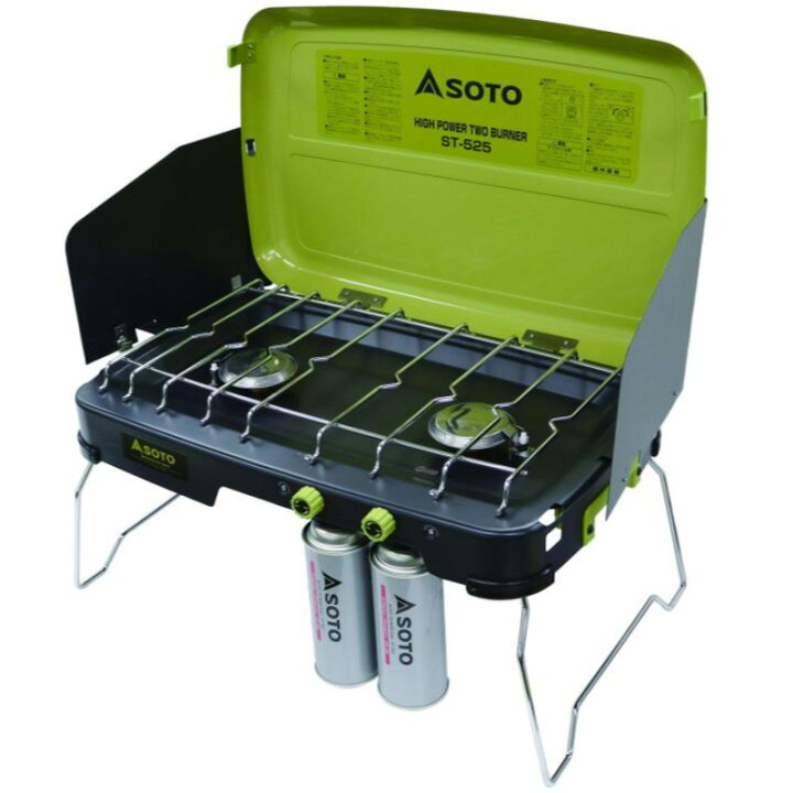 楽天市場】SOTO ハイパワーツーバーナーグリル ST-525 限定カラー 収納  