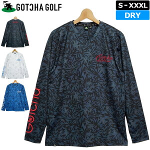 【アウトレット】ガッチャゴルフ メンズ 吸汗速乾 Vネック 長袖 アンダーシャツ 221GG1101 GOTCHA GOLF 【メール便発送】【新品】RAAR ゴルフウェア トップス インナー Tシャツ