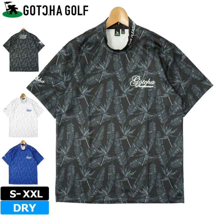 楽天市場】【GOTCHA☆まとめ購入でMAX15%offクーポン対象〜5/21】ガッチャゴルフ メンズ 吸汗速乾 モックネック 半袖シャツ 222GG1000 ボタニカル柄 GOTCHA GOLF 【メール便発送】【新品】22SS 春夏秋 ゴルフウェア トップス モックシャツ 半袖モック MAY1 : サード ...