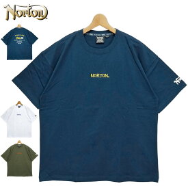 ノートン 綿100％ クルーネック 半袖 Tシャツ 222N1001 ハントダッチ刺繍 Norton 【メール便発送】【新品】2SS2 半そで シャツ ウェア Tee メンズ ファッション APR1