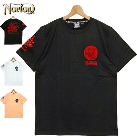 ノートン 綿100％ クルーネック 半袖 Tシャツ 222N1008 ロッカーズ スピード クラブ Norton 【メール便発送】【新品】2SS2 半そで シャツ ウェア Tee メンズ ファッション APR1