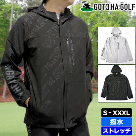 ガッチャゴルフ メンズ 長袖 パーカー 撥水 エアリー スパンデックス フルジップ 231GG1321 GOTCHA GOLF 【新品】3SS2 ゴルフウェア ジップアップ アウター トップス FEB3