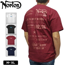 ノートン メンズ 綿100％ 半袖 Tシャツ 232N1037 メタル レーシング TTモデル Norton 【メール便発送】【新品】3SS2 半そで シャツ ウェア Tee ファッション JUL1