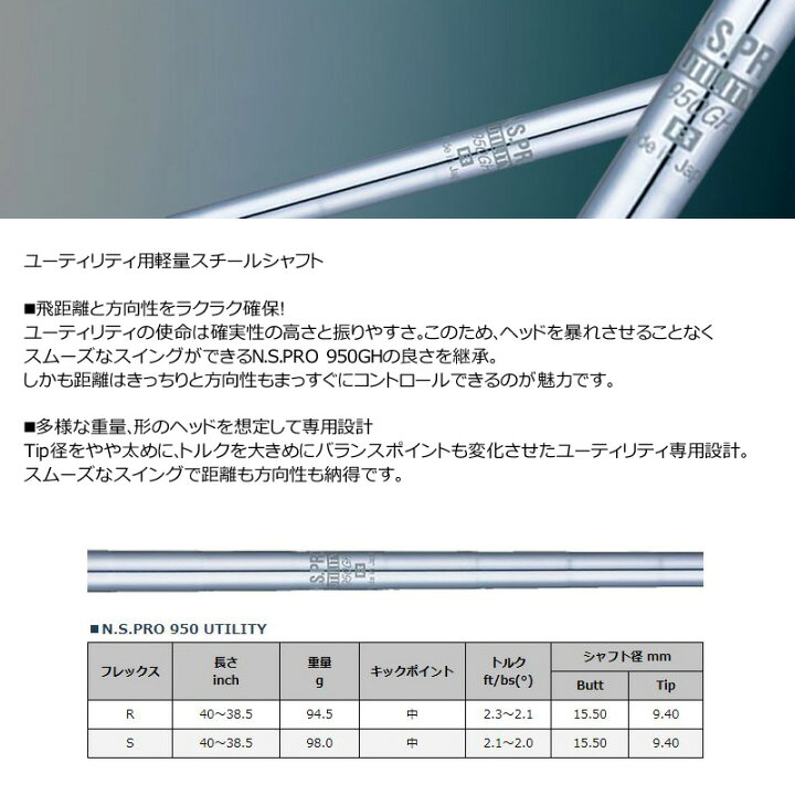 楽天市場】JBEAM J-UT ユーティリティ N.S.PRO 950GH UTILITY 装着 