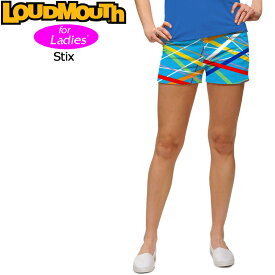 【均一SALE】【メール便発送】レディース ラウドマウス ホットパンツ/ミニパンツ (Stix スティックス) 767381(096) 【インポート】【新品】 7SS1 Loudmouth レディス 女性用 ゴルフウェア Mini Shorts 派手