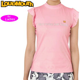 【SALE特価】ラウドマウス レディース モックネック ノースリーブシャツ Pink ピンク 763657(992) 【メール便発送】【新品】日本規格 3SS2 ゴルフウェア モックシャツ Loudmouth MAY3
