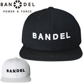 BANDEL バンデル Wロゴ フラットビル キャップ BAN-CP001【新品】9WF1 POWER&FORCE Wロゴ 平ツバ フラットキャップ スナップバック 帽子
