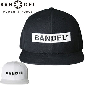 BANDEL バンデル Wロゴ フラットビル キャップ BAN-CP003【新品】9WF1 POWER&FORCE Wロゴ 平ツバ フラットキャップ スナップバック 帽子