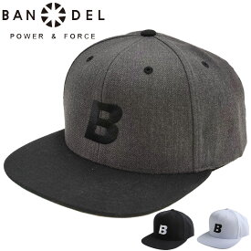 BANDEL バンデル B-Logo フラットビル キャップ BAN-CP004【新品】9WF1 平ツバ フラットキャップ スナップバック 帽子